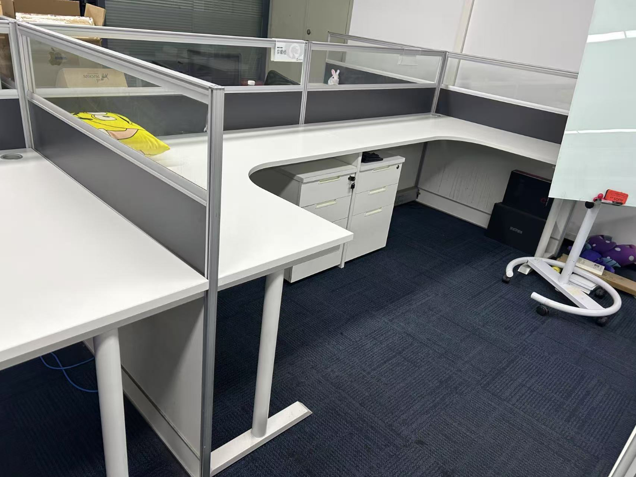 國産品牌二手L型工位員工辦公桌