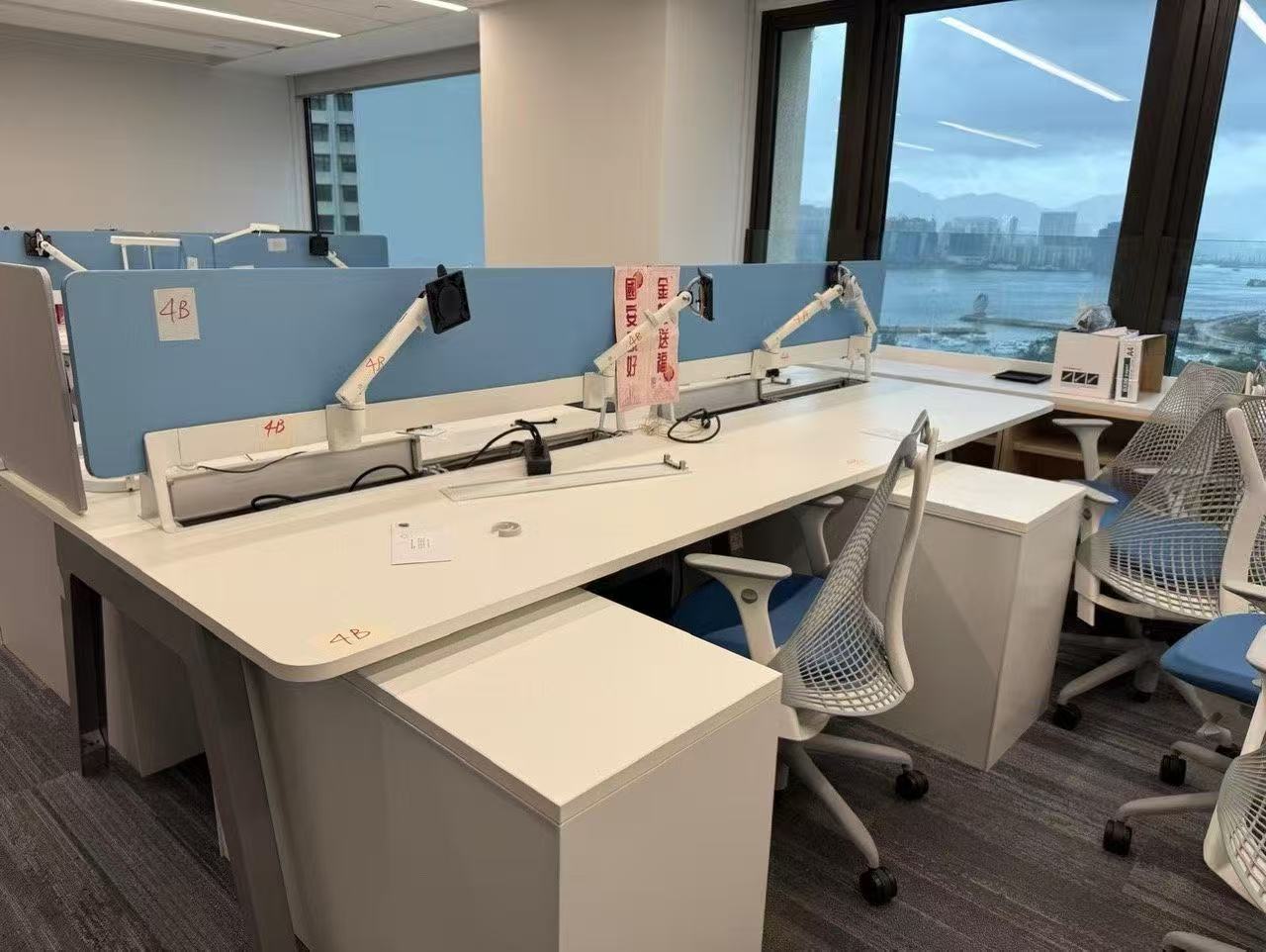 二手開放式辦公桌電腦桌員工職員桌辦公台屏風卡座