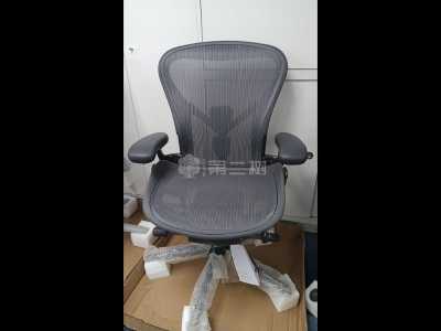 （112026）Hermanmiller/赫曼米勒全新Aeron1網佈轉椅辦公椅人躰工學椅灰