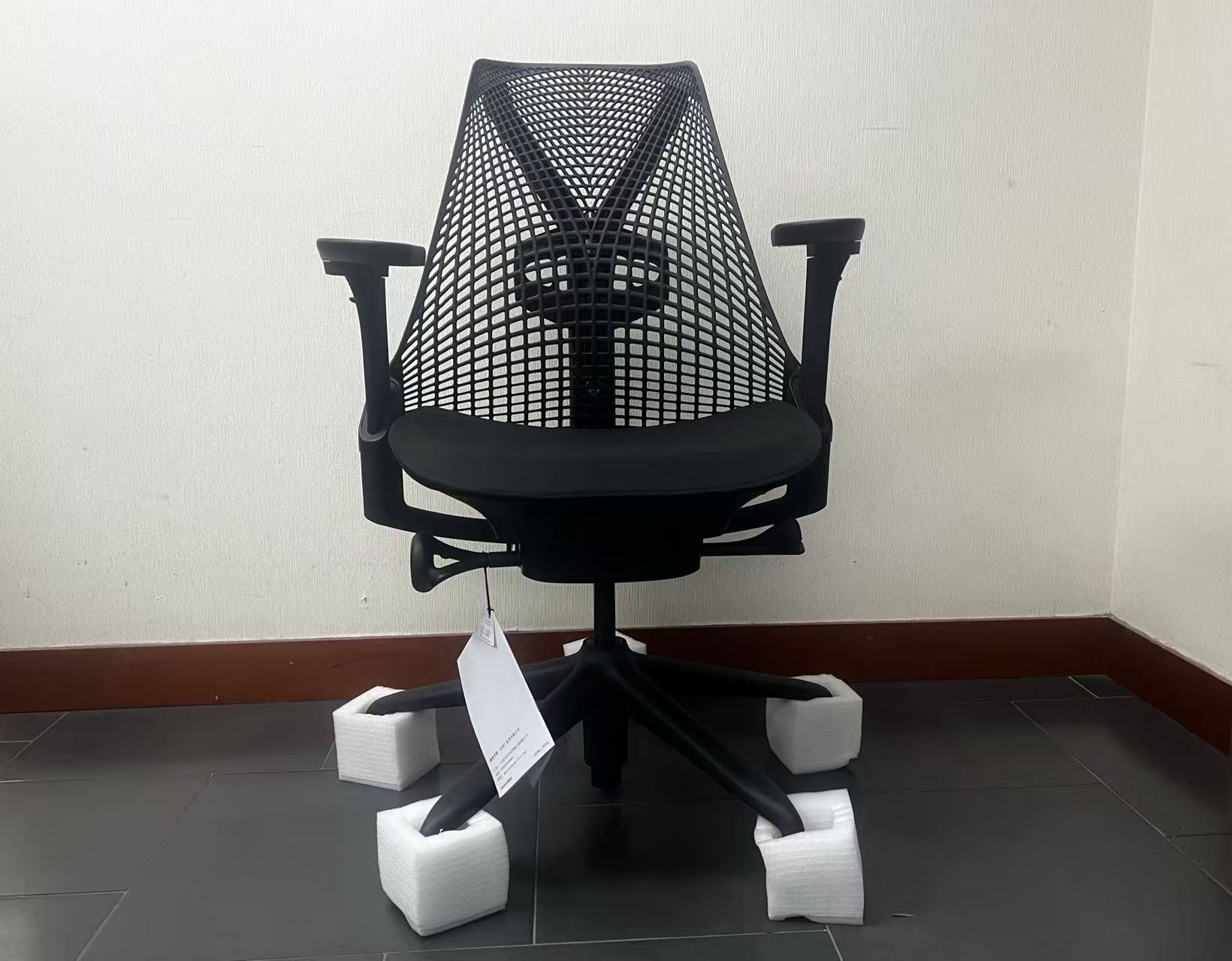 （113103）Hermanmiller/赫曼米勒全新Sayl網佈轉椅辦公椅人體工學椅黑